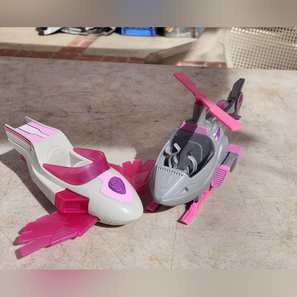 Paw Patrol Mighty Pups Plane Helicopter